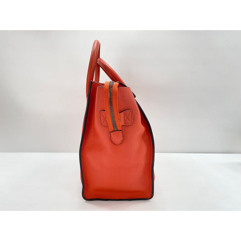 CELINE Luggage Mini Shopper Handbag Orange WS31835