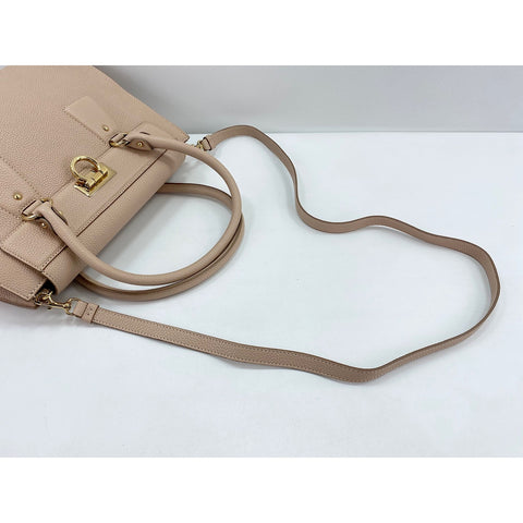 Salvatore Ferragamo 2WAY Handbag beige WS31836