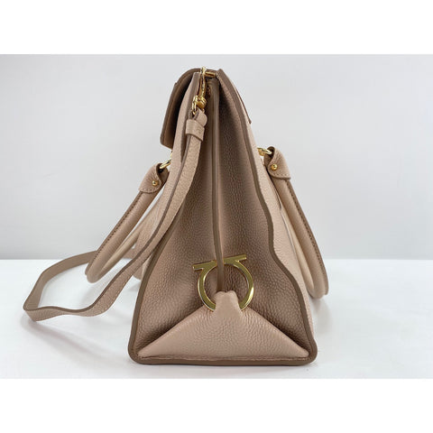 Salvatore Ferragamo 2WAY Handbag beige WS31836