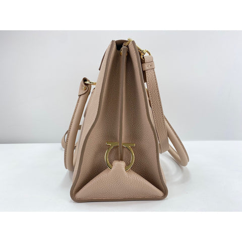 Salvatore Ferragamo 2WAY Handbag beige WS31836