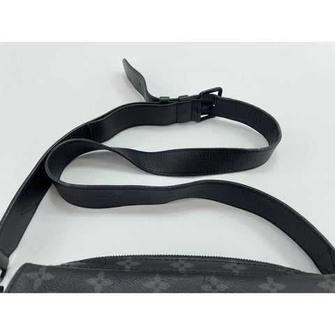 LOUIS VUITTON Monogram Eclipse Steamer Shoulder Bag black WS31838