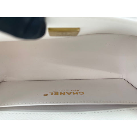CHANEL Boy Chanel Small Shoulder Bag white WS31848