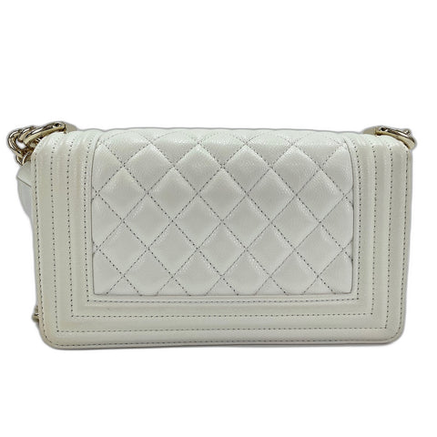 CHANEL Boy Chanel Small Shoulder Bag white WS31848