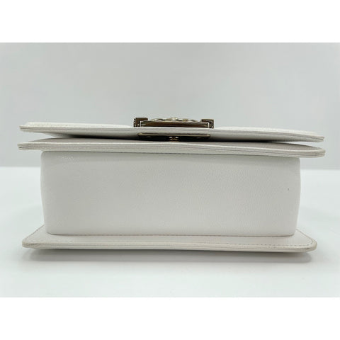 CHANEL Boy Chanel Small Shoulder Bag white WS31848