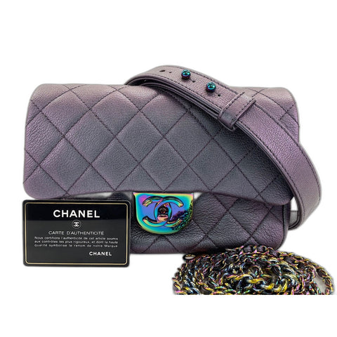 CHANEL Matrasse Shoulder Bag purple WS31849