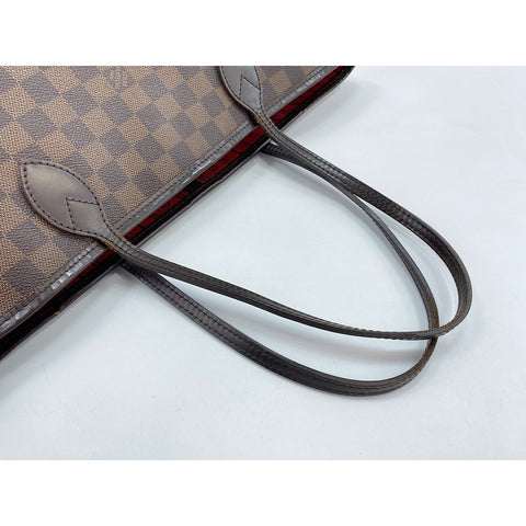 LOUIS VUITTON Damier Neverfull MM Handbag Brown WS31851
