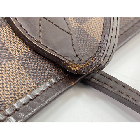 LOUIS VUITTON Damier Neverfull MM Handbag Brown WS31851