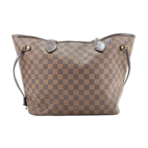 LOUIS VUITTON Damier Neverfull MM Handbag Brown WS31851