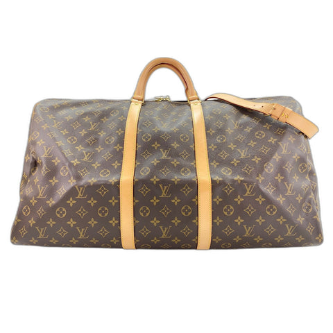 LOUIS VUITTON 2WAY Keepall Bandoulire 60 Handbag Brown WS31852