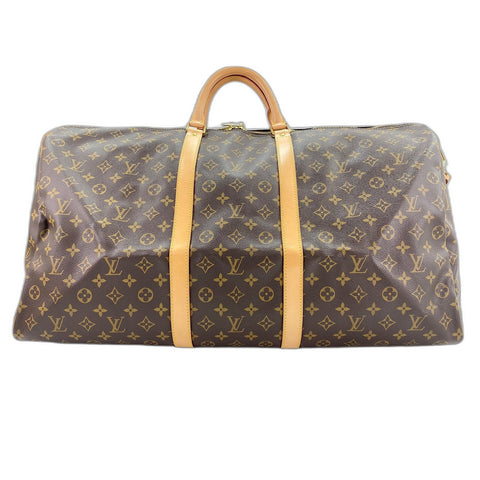 LOUIS VUITTON 2WAY Keepall Bandoulire 60 Handbag Brown WS31852