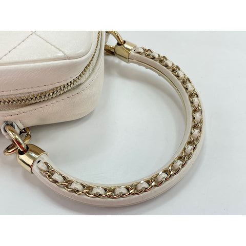 CHANEL 2-Way Matelass Handbag white WS31853