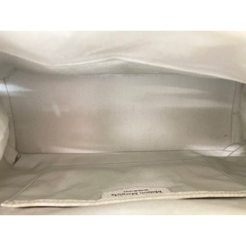 Leather Maison Margiela 2WAY 5AC Drawstring Bag Handbag white WS31855