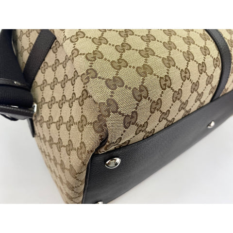 GUCCI GG canvas 2WAY Handbag Brown WS31857