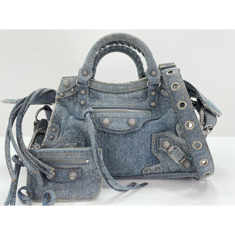 BALENCIAGA 2WAY Neo Kagol Handbag blue WS31863