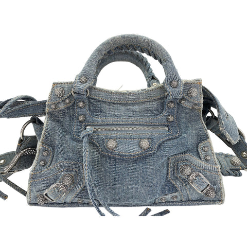 BALENCIAGA 2WAY Neo Kagol Handbag blue WS31863