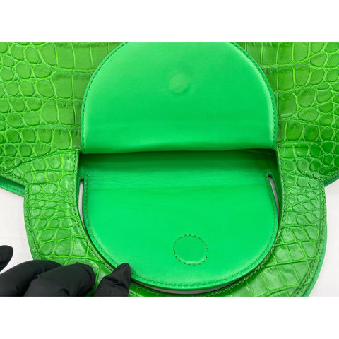 BOTTEGAVENETA Leather Doll Tote Bag green WS31867