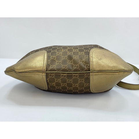 GUCCI GG Nylon 2WAY Princy Tote Bag gold WS31869