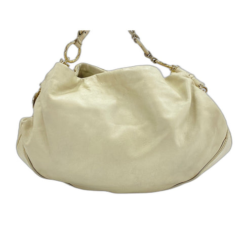 YVES SAINT LAURENT leather Handbag beige WS31870