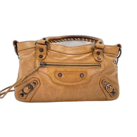 BALENCIAGA 2WAY The First Handbag Brown WS31872