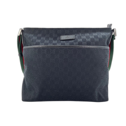 GUCCI Sherry line Shoulder Bag black WS31875