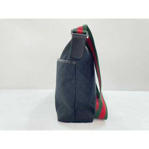 GUCCI Sherry line Shoulder Bag black WS31875