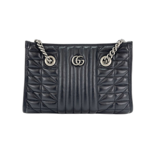 GUCCI 2WAY GG Marmont Handbag black WS31877