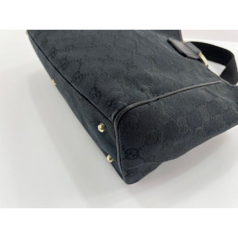 GUCCI GG canvas Handbag black WS31878