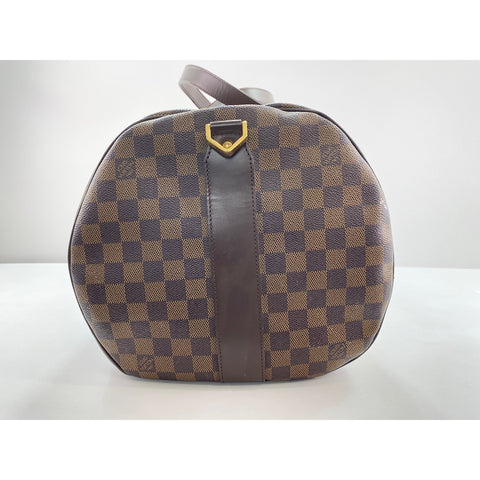 LOUIS VUITTON Damier Sac Polochon Golf Cup 2002 JAPAN Handbag Brown WS31880