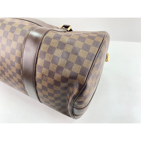 LOUIS VUITTON Damier Sac Polochon Golf Cup 2002 JAPAN Handbag Brown WS31880