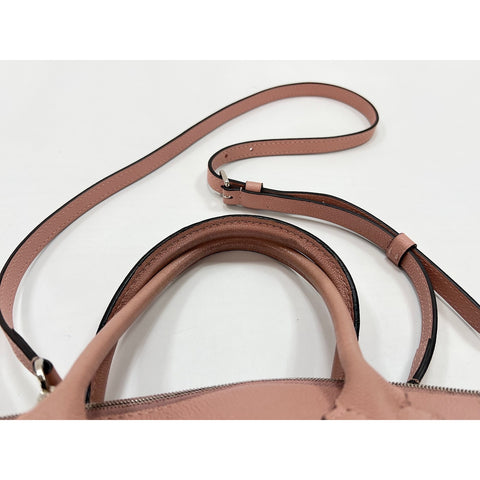 LOUIS VUITTON Leather 2-Way Parnassa Lockit MM Handbag pink WS31881