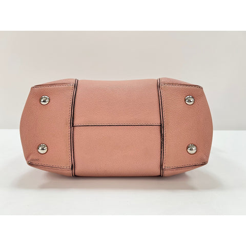 LOUIS VUITTON Leather 2-Way Parnassa Lockit MM Handbag pink WS31881