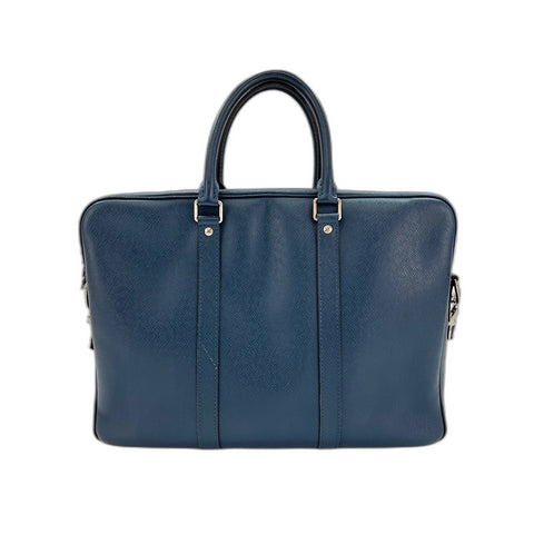 LOUIS VUITTON 2WAY Port Document Voyage PM Handbag blue WS31882