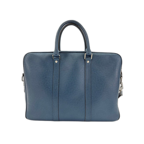 LOUIS VUITTON 2WAY Port Document Voyage PM Handbag blue WS31882