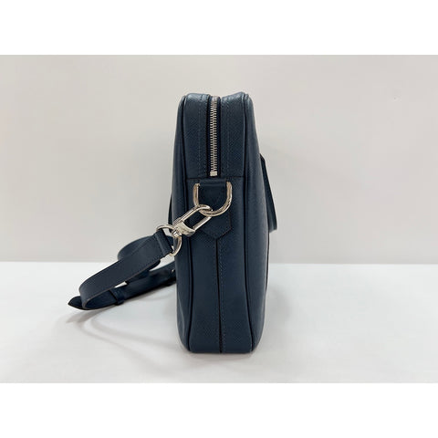 LOUIS VUITTON 2WAY Port Document Voyage PM Handbag blue WS31882