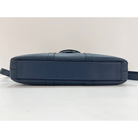 LOUIS VUITTON Taiga 2WAY Port Document Voyage PM Handbag blue WS31882