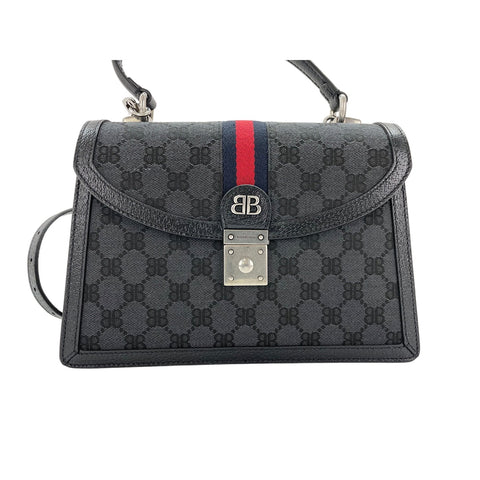 GUCCI 2WAY x Balenciaga The Hacker Project Handbag black WS31889