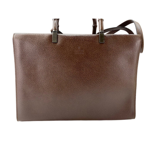 GUCCI 2WAY Bamboo Handbag Brown WS31892