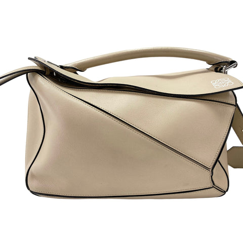 LOEWE 2-Way Puzzle Bag Handbag beige WS31896