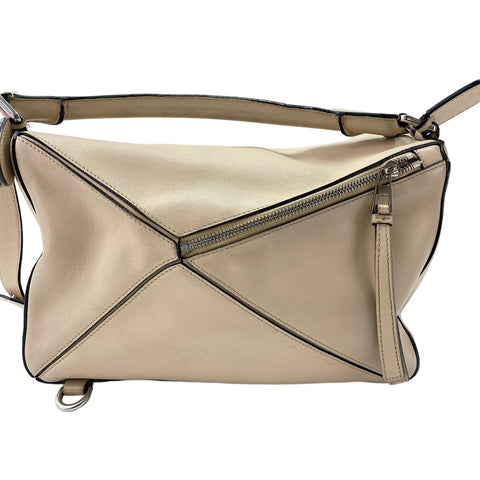 LOEWE 2-Way Puzzle Bag Handbag beige WS31896