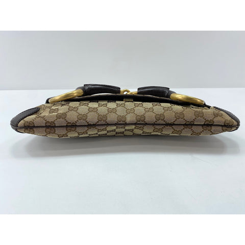 GUCCI Horsebit Shoulder Bag Brown WS31897