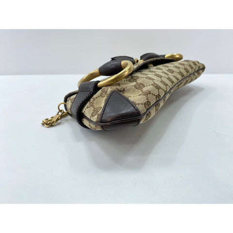 GUCCI Horsebit Shoulder Bag Brown WS31897