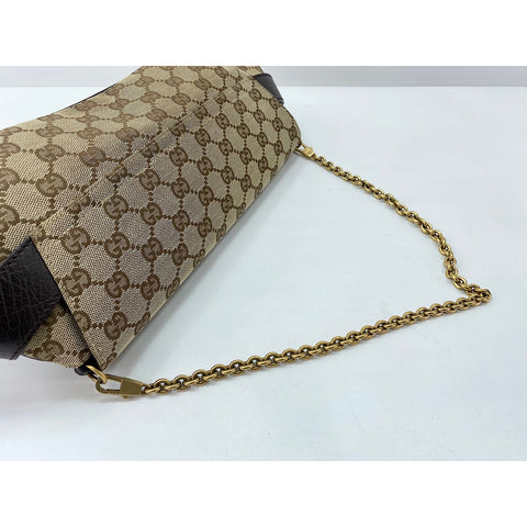GUCCI Horsebit Shoulder Bag Brown WS31897