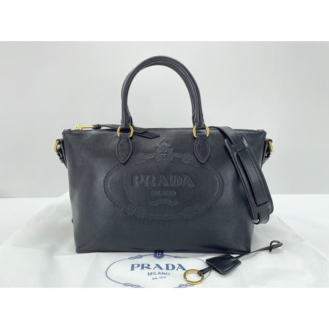PRADA 2WAY Handbag black WS31899