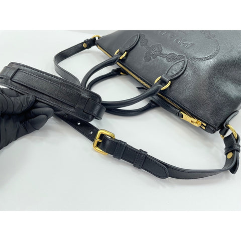 PRADA 2WAY Handbag black WS31899