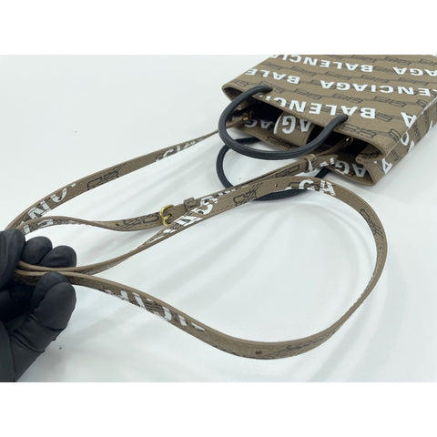 BALENCIAGA 2WAY Handbag Brown WS31901