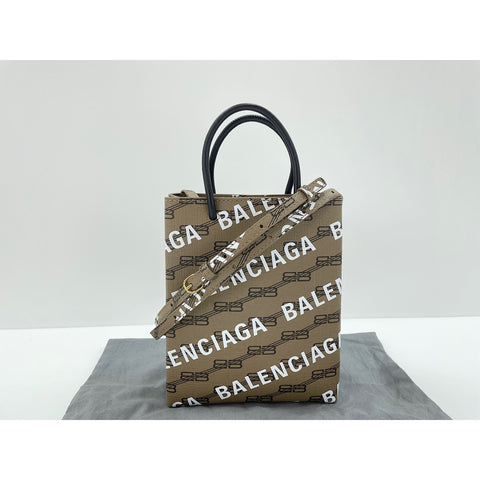 BALENCIAGA 2WAY Handbag Brown WS31901