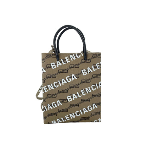 BALENCIAGA 2WAY Handbag Brown WS31901