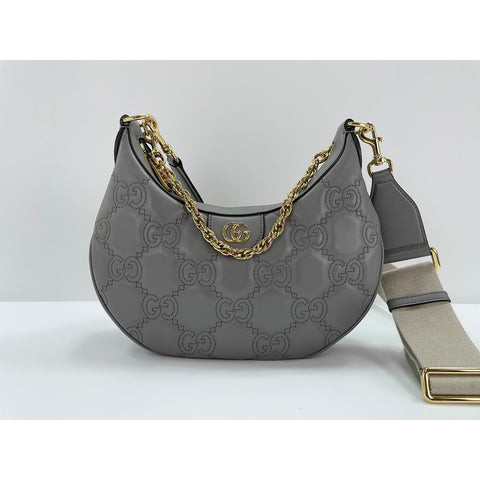 GUCCI 2WAY Handbag gray WS31905