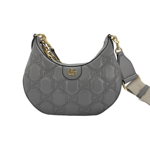 GUCCI 2WAY Handbag gray WS31905