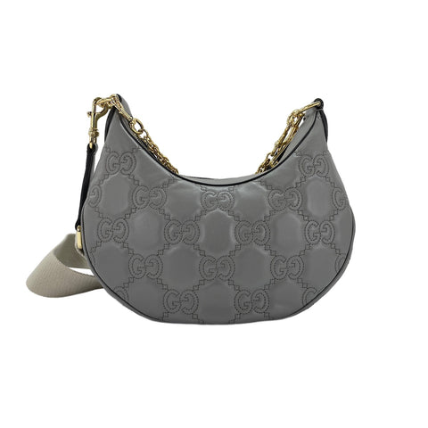 GUCCI 2WAY Handbag gray WS31905